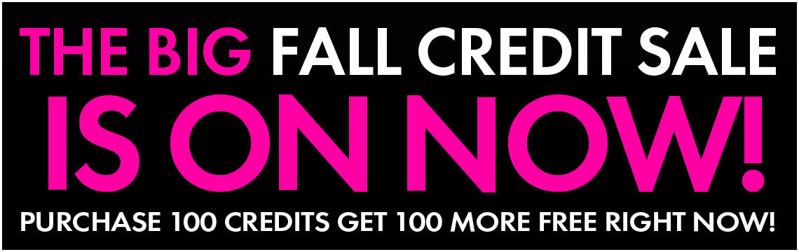 credits sale banner