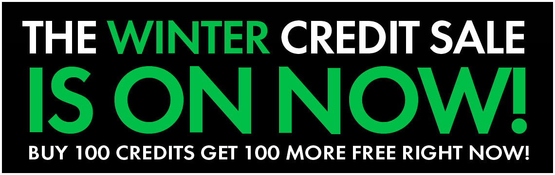 credits sale banner