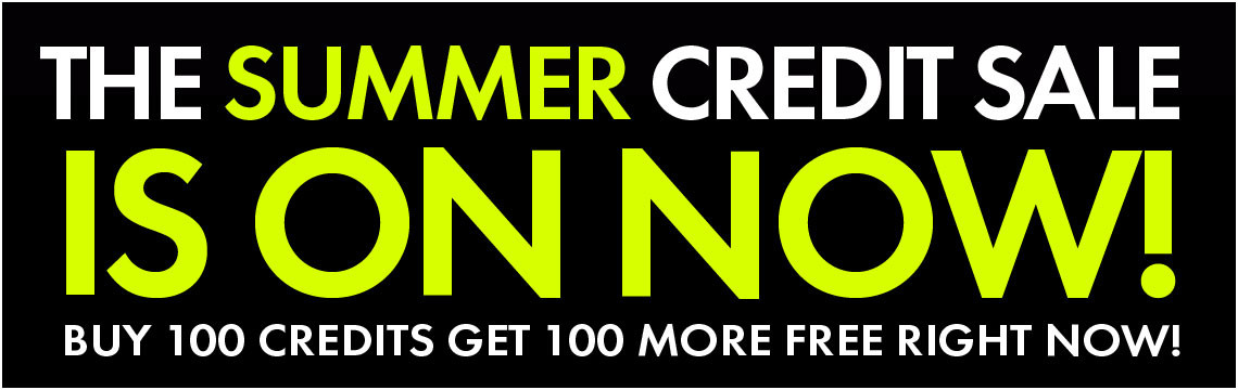 credits sale banner