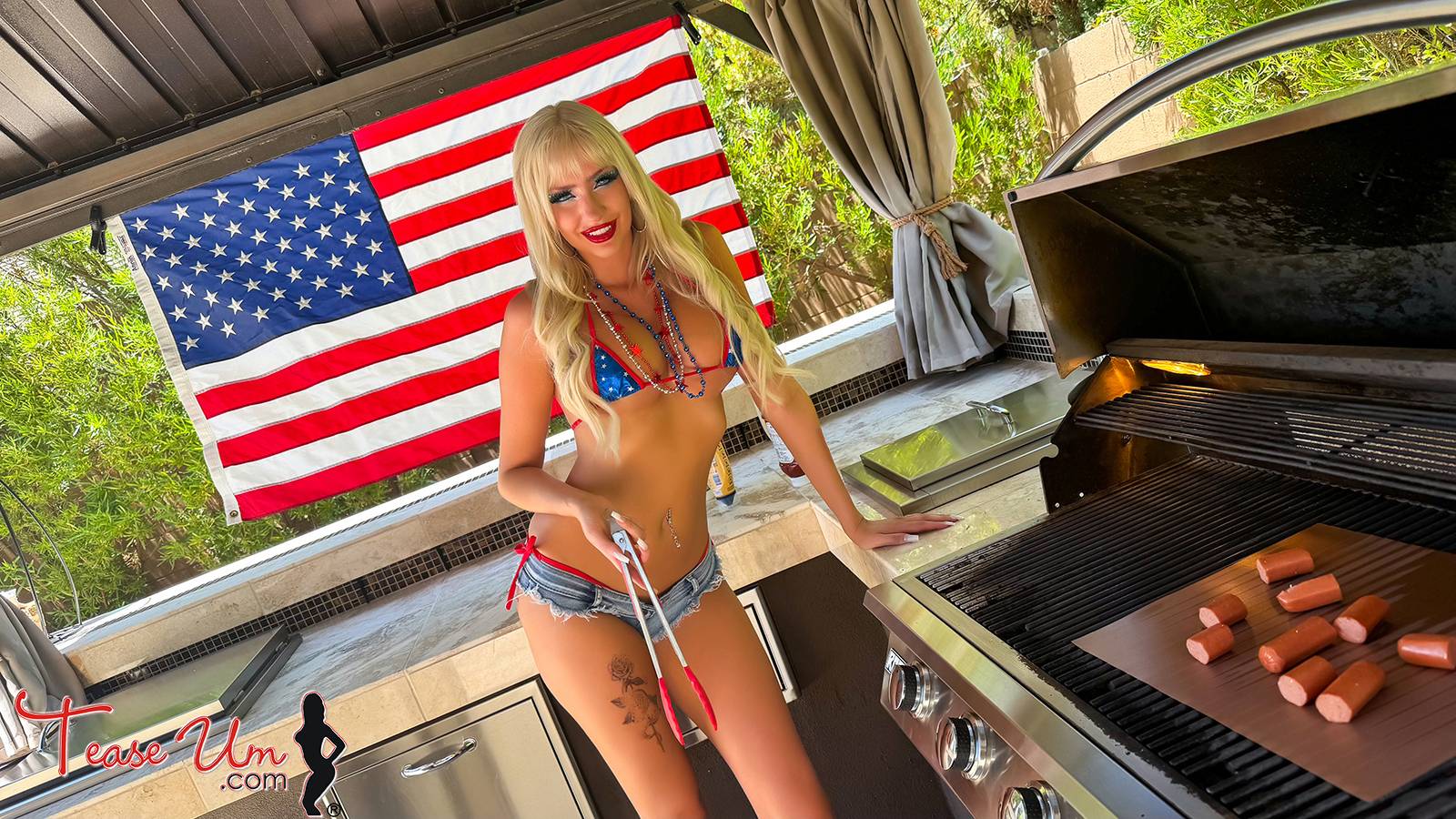 Ember Rein Bombshell Making Hotdogs  thumb 1